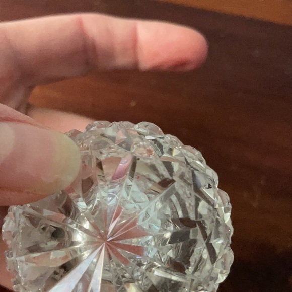 Vintage cut crystal candle holders - Picture 5 of 6